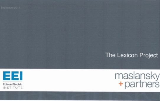 New Edison Electric Institute Lexicon Seeks to Mislead Customers on Demand Charges